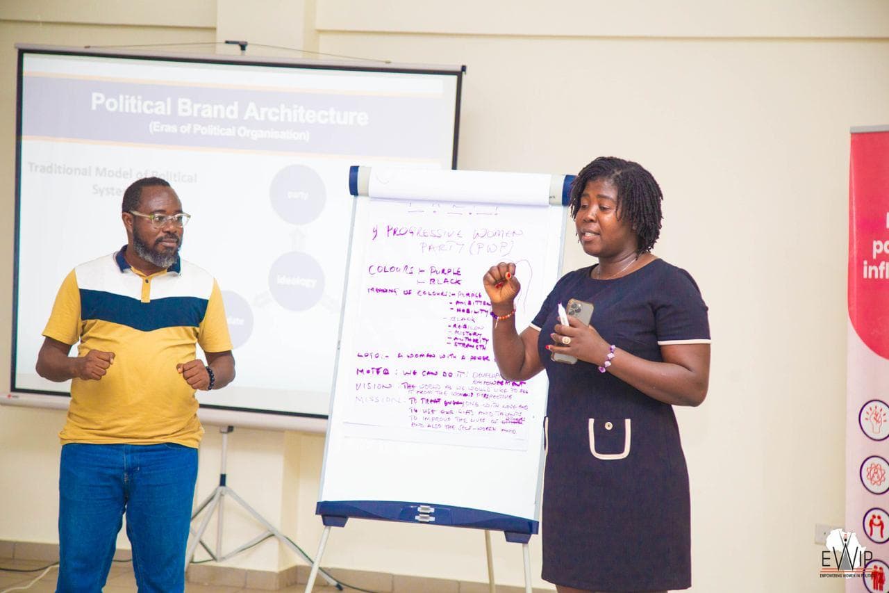 Prof. Kobby Mensah and fellow panellists at an Empowering Women in Politics (EWiP) workshop